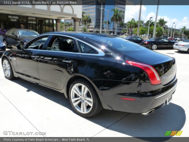 Ebony Black / Jet Black/Jet Black 2011 Jaguar XJ XJL