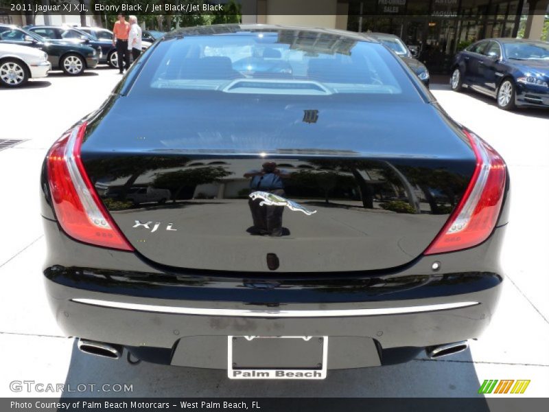 Ebony Black / Jet Black/Jet Black 2011 Jaguar XJ XJL