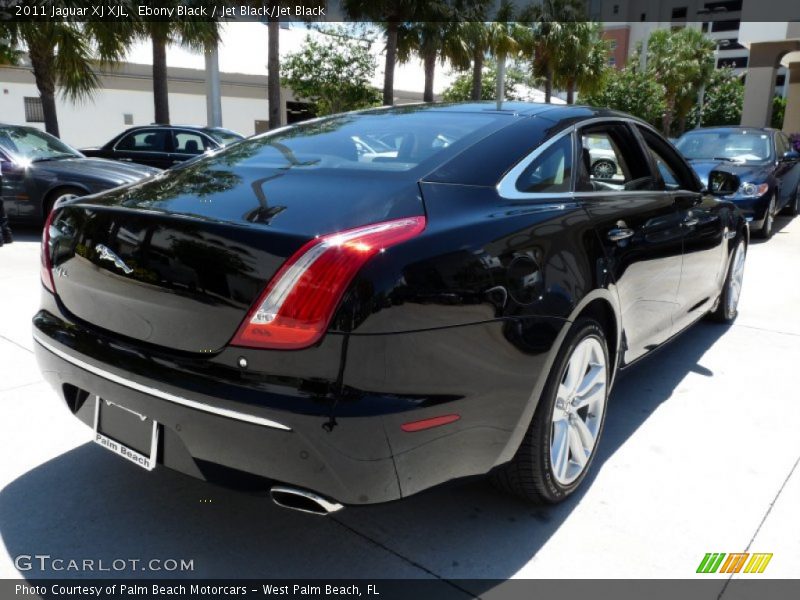 Ebony Black / Jet Black/Jet Black 2011 Jaguar XJ XJL
