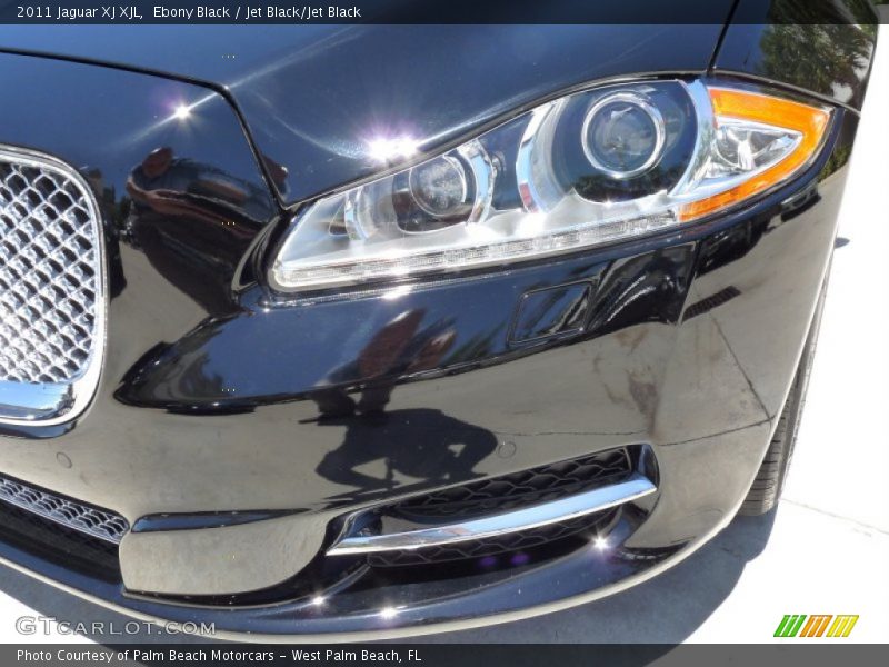 Ebony Black / Jet Black/Jet Black 2011 Jaguar XJ XJL