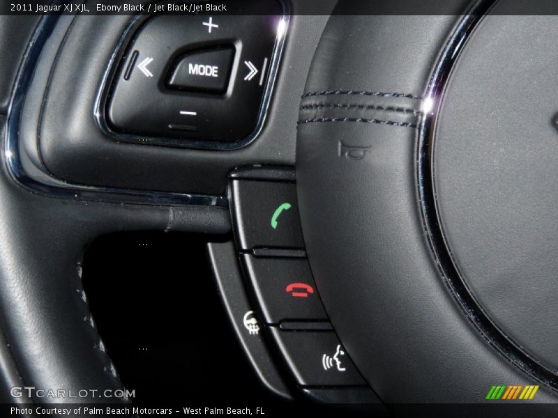 Ebony Black / Jet Black/Jet Black 2011 Jaguar XJ XJL