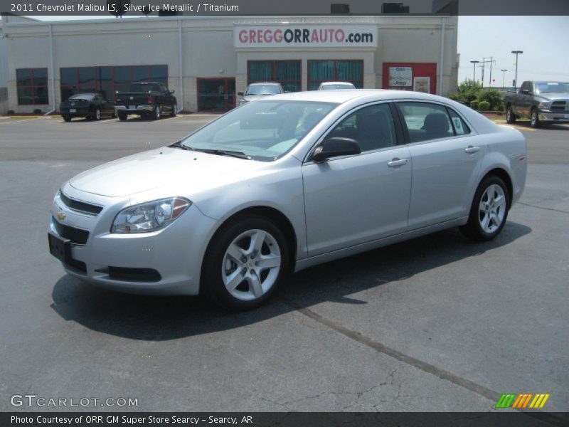 Silver Ice Metallic / Titanium 2011 Chevrolet Malibu LS