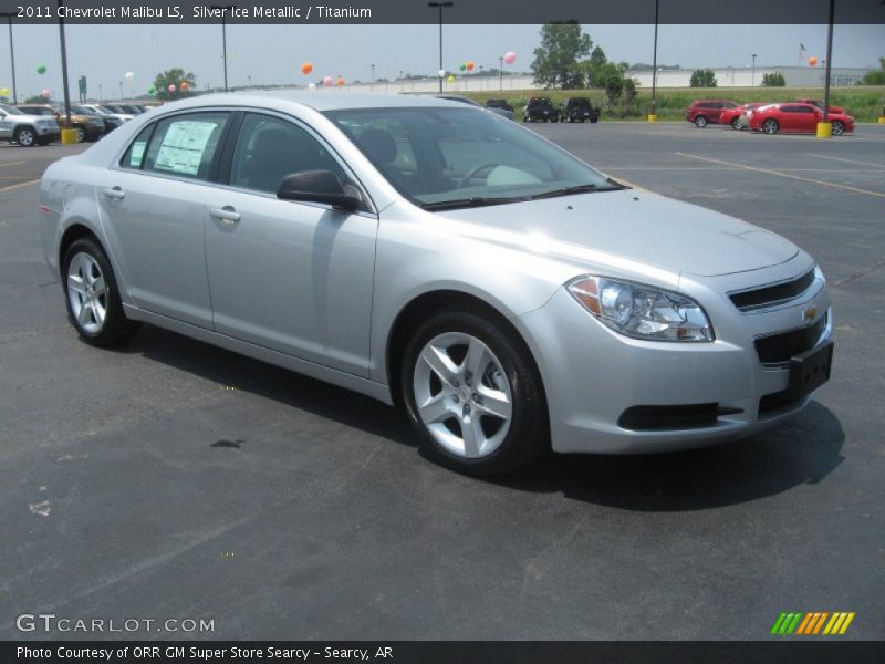 Silver Ice Metallic / Titanium 2011 Chevrolet Malibu LS