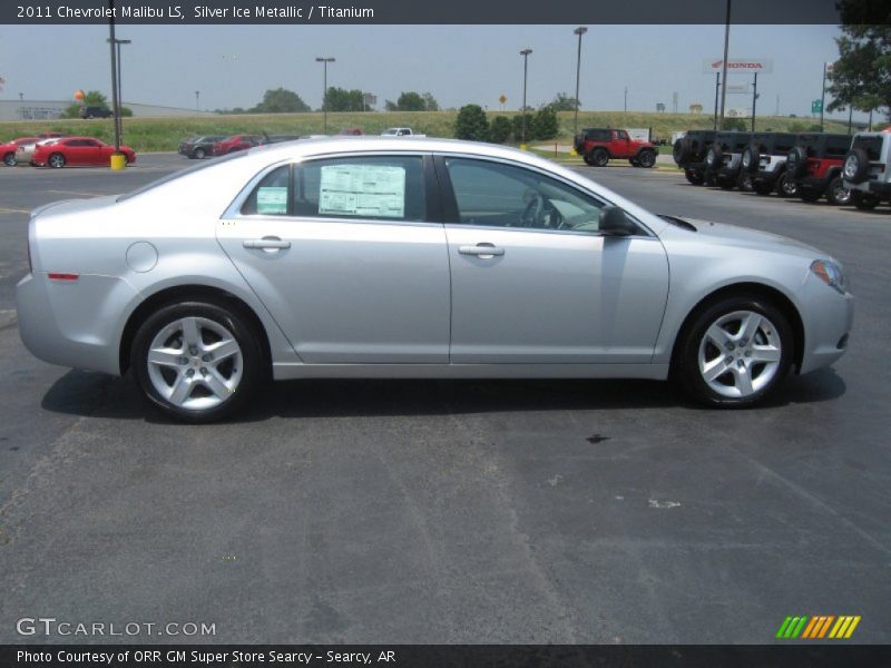 Silver Ice Metallic / Titanium 2011 Chevrolet Malibu LS