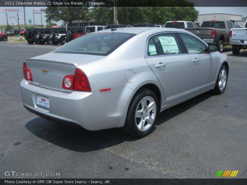 Silver Ice Metallic / Titanium 2011 Chevrolet Malibu LS
