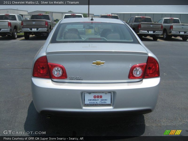 Silver Ice Metallic / Titanium 2011 Chevrolet Malibu LS