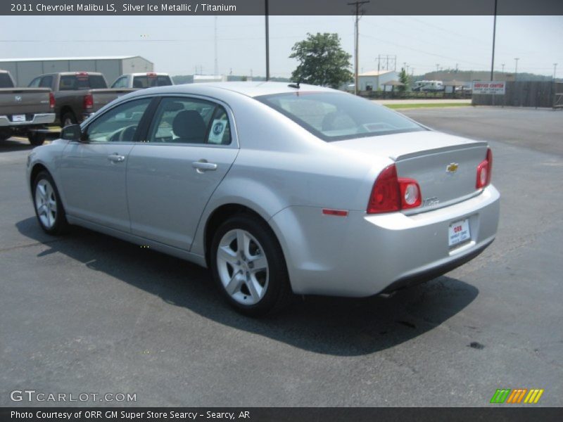 Silver Ice Metallic / Titanium 2011 Chevrolet Malibu LS