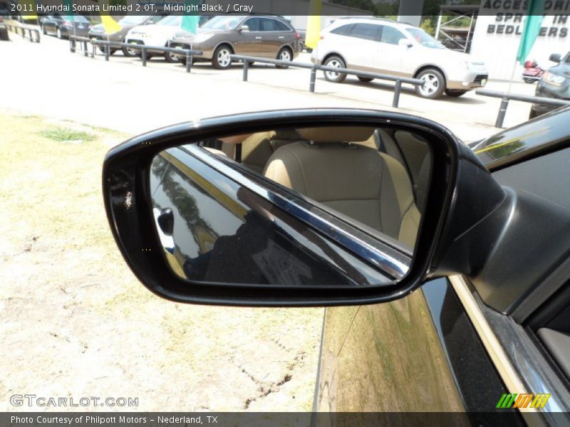 Midnight Black / Gray 2011 Hyundai Sonata Limited 2.0T