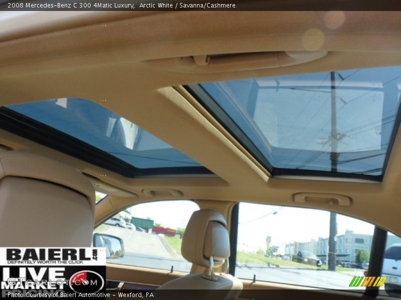 Arctic White / Savanna/Cashmere 2008 Mercedes-Benz C 300 4Matic Luxury