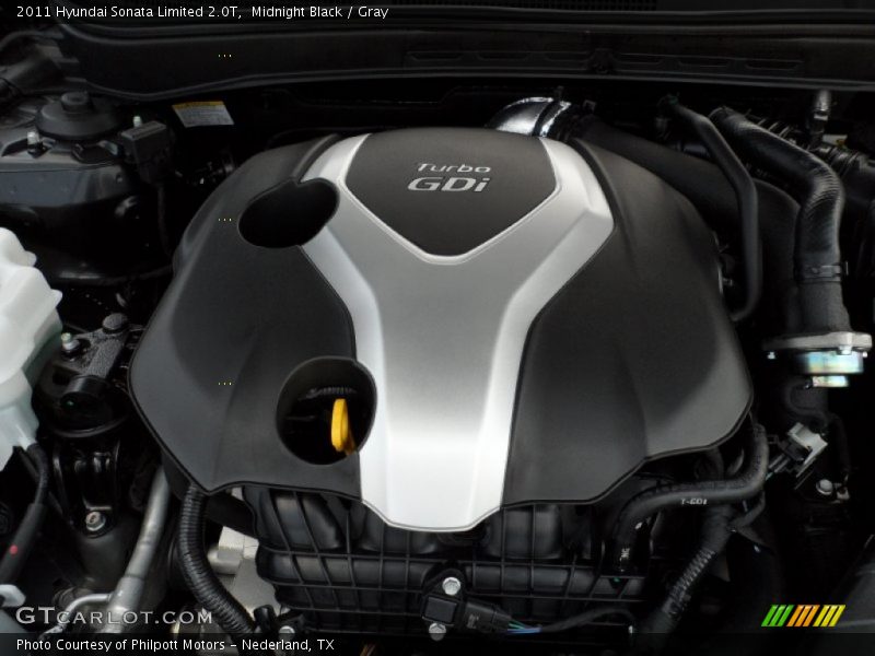 Midnight Black / Gray 2011 Hyundai Sonata Limited 2.0T