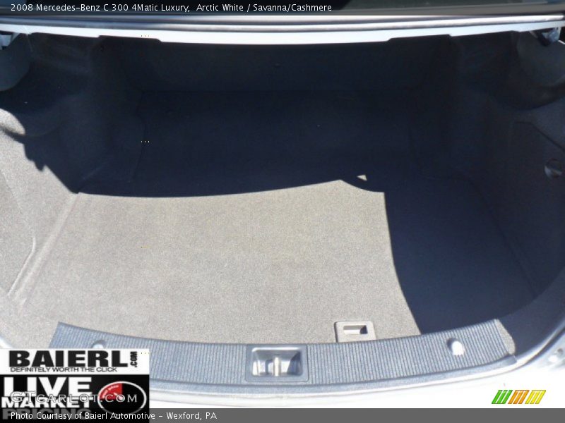 Arctic White / Savanna/Cashmere 2008 Mercedes-Benz C 300 4Matic Luxury
