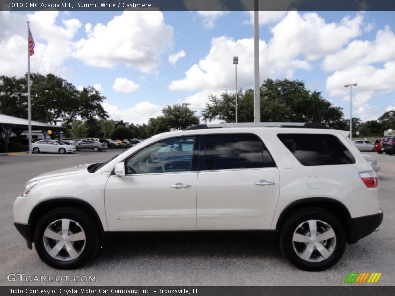 Summit White / Cashmere 2010 GMC Acadia SLT