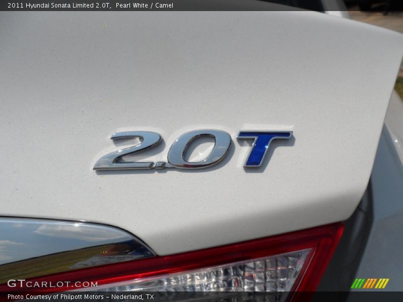 Pearl White / Camel 2011 Hyundai Sonata Limited 2.0T