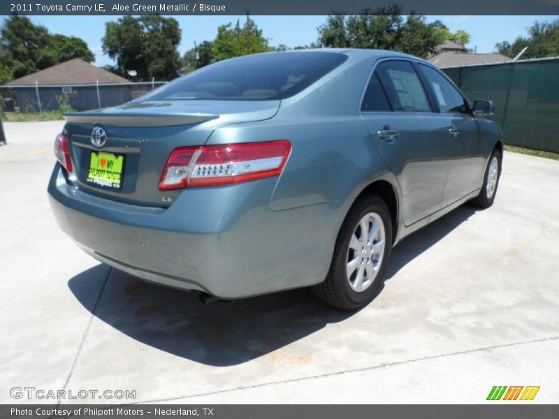 Aloe Green Metallic / Bisque 2011 Toyota Camry LE