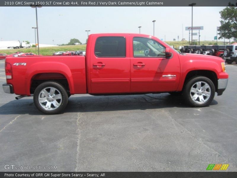 Fire Red / Very Dark Cashmere/Light Cashmere 2010 GMC Sierra 1500 SLT Crew Cab 4x4