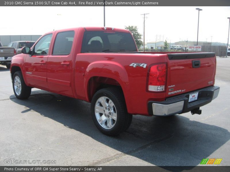 Fire Red / Very Dark Cashmere/Light Cashmere 2010 GMC Sierra 1500 SLT Crew Cab 4x4