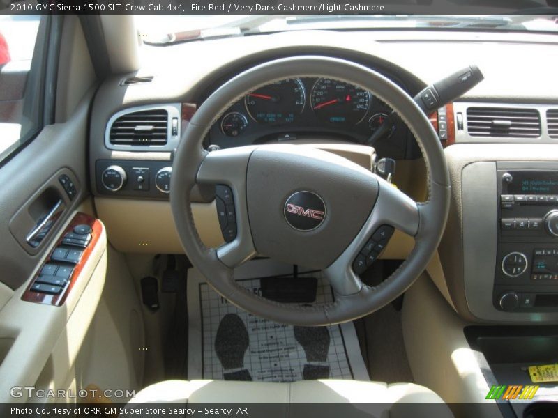 Fire Red / Very Dark Cashmere/Light Cashmere 2010 GMC Sierra 1500 SLT Crew Cab 4x4