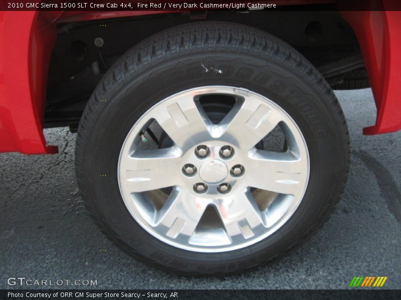 Fire Red / Very Dark Cashmere/Light Cashmere 2010 GMC Sierra 1500 SLT Crew Cab 4x4