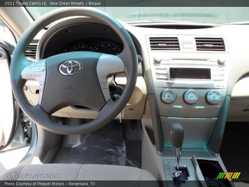 Aloe Green Metallic / Bisque 2011 Toyota Camry LE