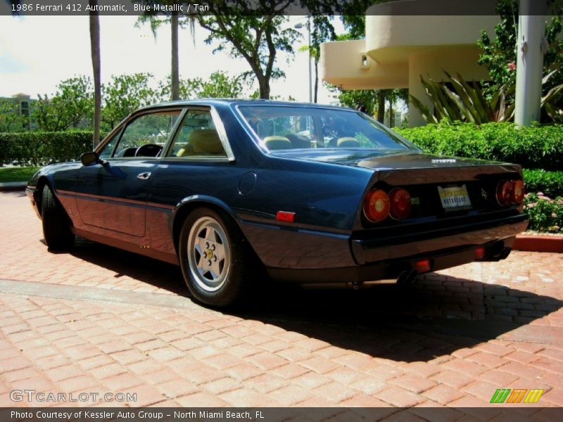 Blue Metallic / Tan 1986 Ferrari 412 Automatic