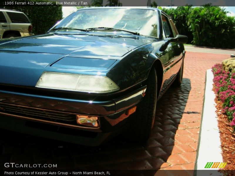 Blue Metallic / Tan 1986 Ferrari 412 Automatic