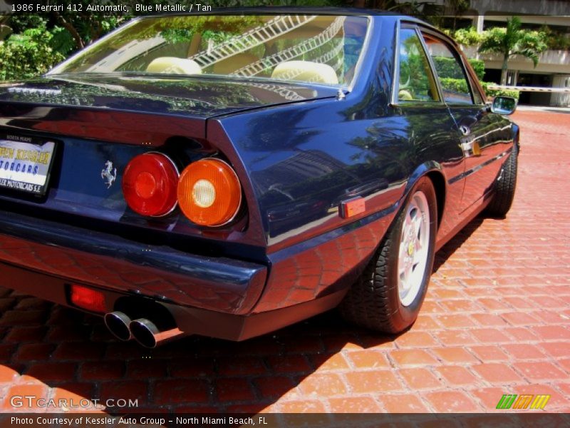 Blue Metallic / Tan 1986 Ferrari 412 Automatic