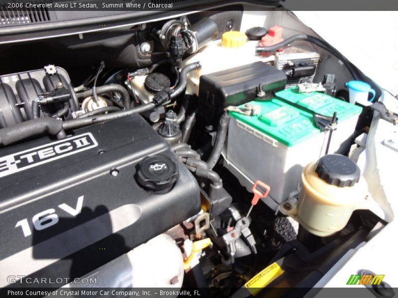  2006 Aveo LT Sedan Engine - 1.6 Liter DOHC 16-Valve 4 Cylinder