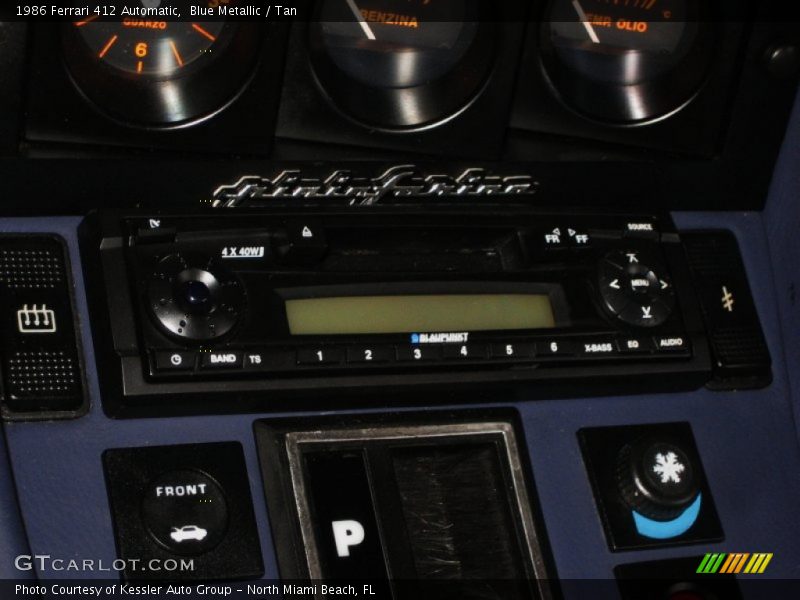 Controls of 1986 412 Automatic