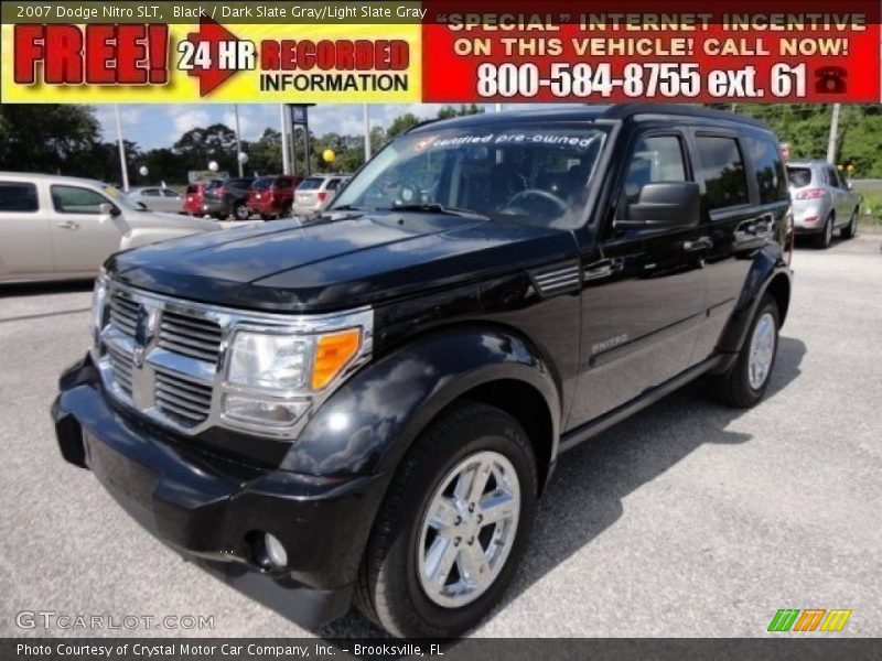 Black / Dark Slate Gray/Light Slate Gray 2007 Dodge Nitro SLT