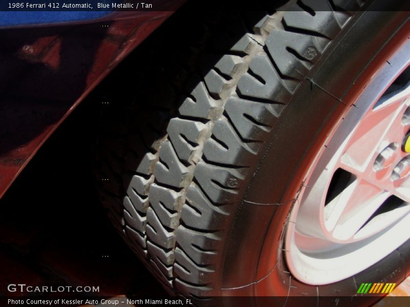Blue Metallic / Tan 1986 Ferrari 412 Automatic