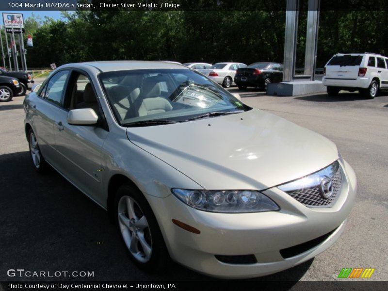 Glacier Silver Metallic / Beige 2004 Mazda MAZDA6 s Sedan