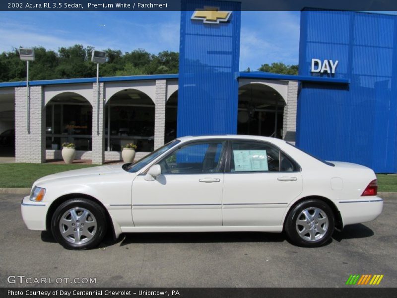 Premium White / Parchment 2002 Acura RL 3.5 Sedan