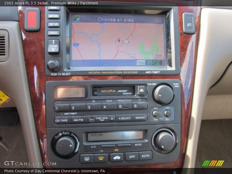 Navigation of 2002 RL 3.5 Sedan