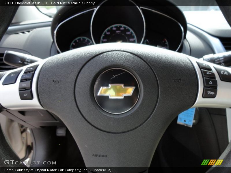 Gold Mist Metallic / Ebony 2011 Chevrolet Malibu LT