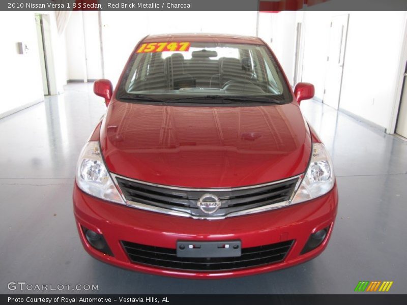 Red Brick Metallic / Charcoal 2010 Nissan Versa 1.8 S Sedan