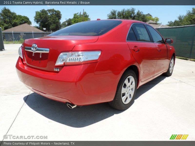Barcelona Red Metallic / Bisque 2011 Toyota Camry Hybrid