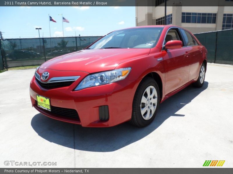 Barcelona Red Metallic / Bisque 2011 Toyota Camry Hybrid