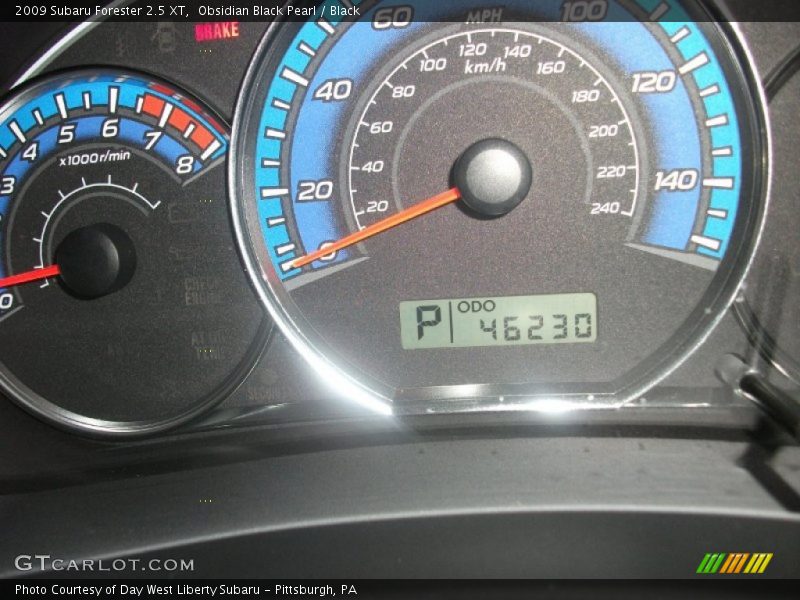 Obsidian Black Pearl / Black 2009 Subaru Forester 2.5 XT