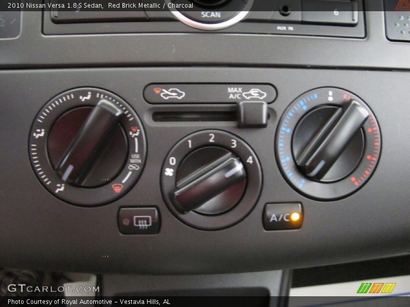 Red Brick Metallic / Charcoal 2010 Nissan Versa 1.8 S Sedan
