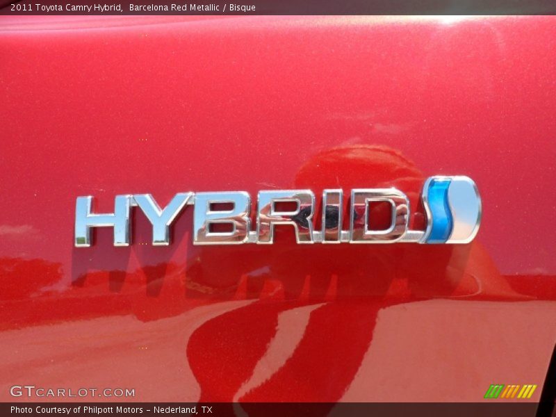 Barcelona Red Metallic / Bisque 2011 Toyota Camry Hybrid