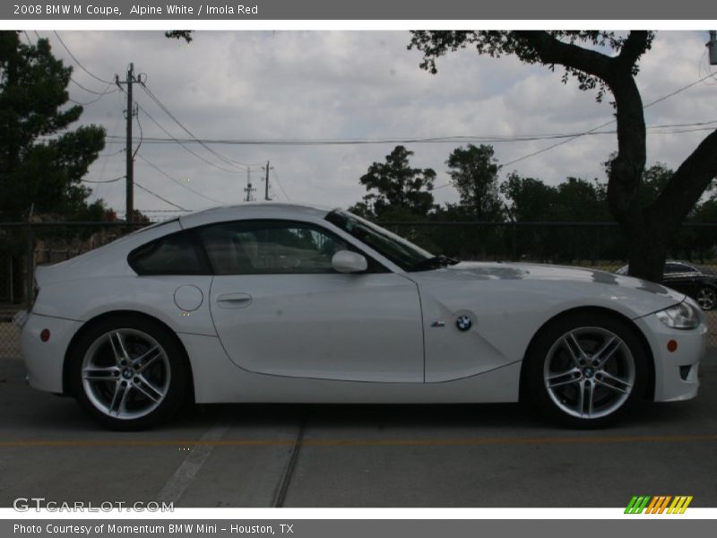 Alpine White / Imola Red 2008 BMW M Coupe