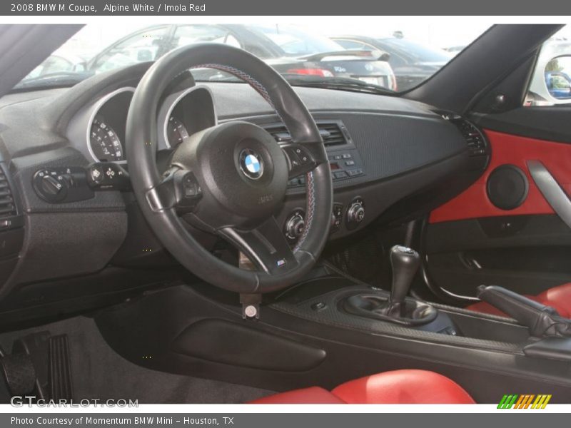 Alpine White / Imola Red 2008 BMW M Coupe