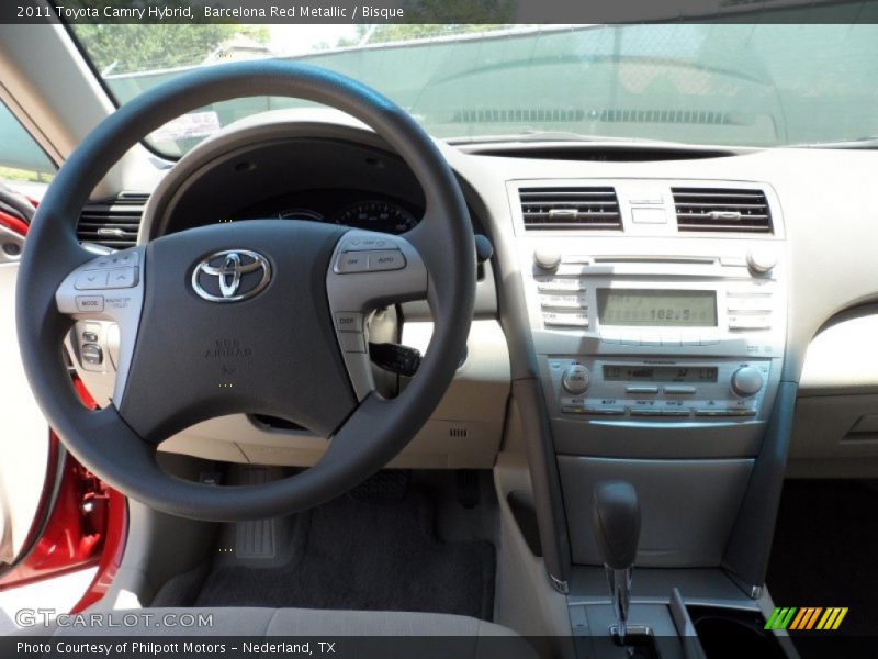 Barcelona Red Metallic / Bisque 2011 Toyota Camry Hybrid