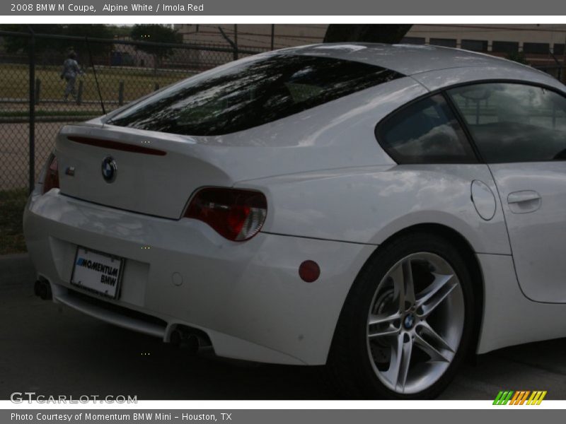 Alpine White / Imola Red 2008 BMW M Coupe