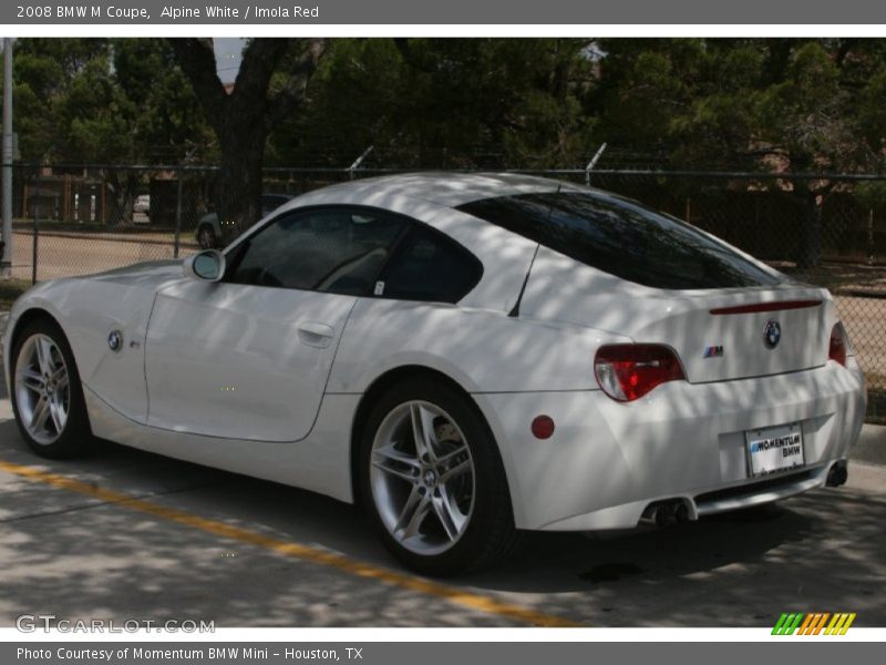 Alpine White / Imola Red 2008 BMW M Coupe