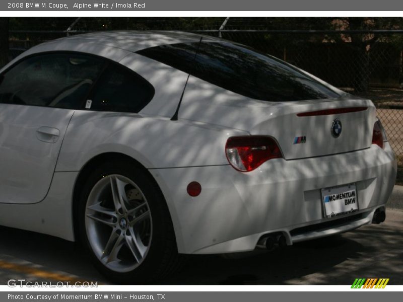 Alpine White / Imola Red 2008 BMW M Coupe