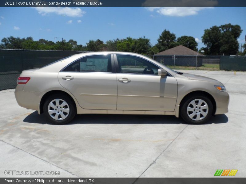 Sandy Beach Metallic / Bisque 2011 Toyota Camry LE