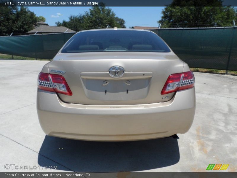 Sandy Beach Metallic / Bisque 2011 Toyota Camry LE