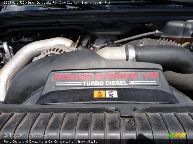 Black / Medium Flint 2005 Ford F250 Super Duty Lariat FX4 Crew Cab 4x4