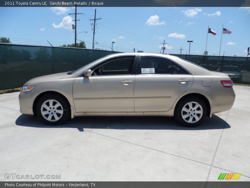 Sandy Beach Metallic / Bisque 2011 Toyota Camry LE